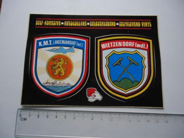 sticker oud Leger West Duitsland dienstplicht militair KMT, Verzamelen, Stickers, Zo goed als nieuw, Bedrijf of Vereniging, Verzenden
