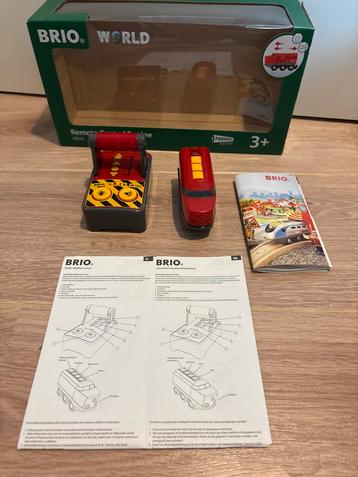 Rode locomotief van Brio ( 33213 ) Afstandsbediening Trein beschikbaar voor biedingen