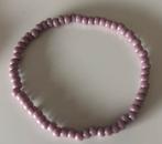 Handgemaakte lila kralenarmband, Ophalen of Verzenden, Nieuw, Paars, Met bedels of kralen