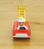 Vintage Fisher Price brandweerauto met brandweerman uit 1979, Ophalen of Verzenden, Zo goed als nieuw, Auto of Voertuig