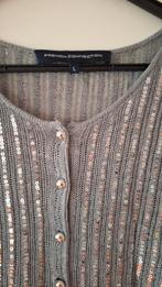 Grijs vest met glitters French connection Maat L, French Connection, Maat 42/44 (L), Ophalen of Verzenden, Zo goed als nieuw