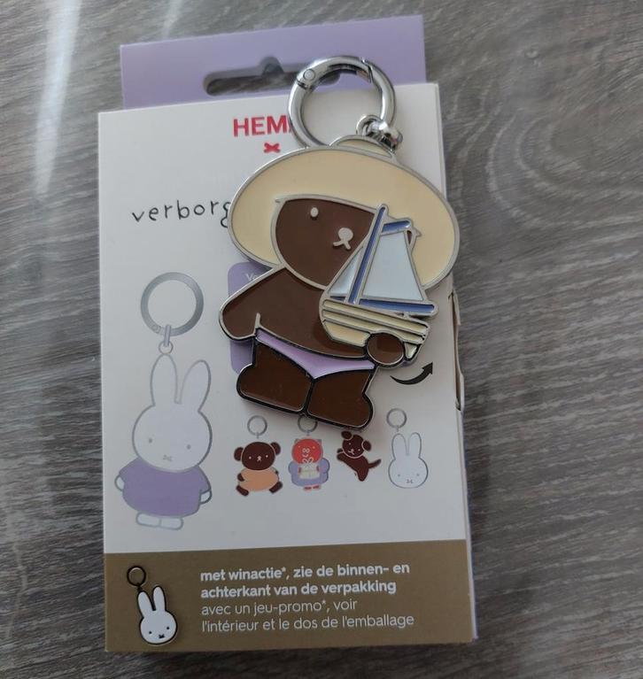 Nijntje verborgen schatjes boris met boot, Verzamelen, Sleutelhangers, Nieuw, Ophalen of Verzenden