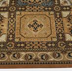 Vintage retro vloerkleed vlakken groen wol 250x332cm, Gebruikt, ., 200 cm of meer, Ophalen of Verzenden