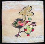 Ellen van Toor (1958-2025) - Collage Vitrine - De Rode Draad, Ophalen of Verzenden