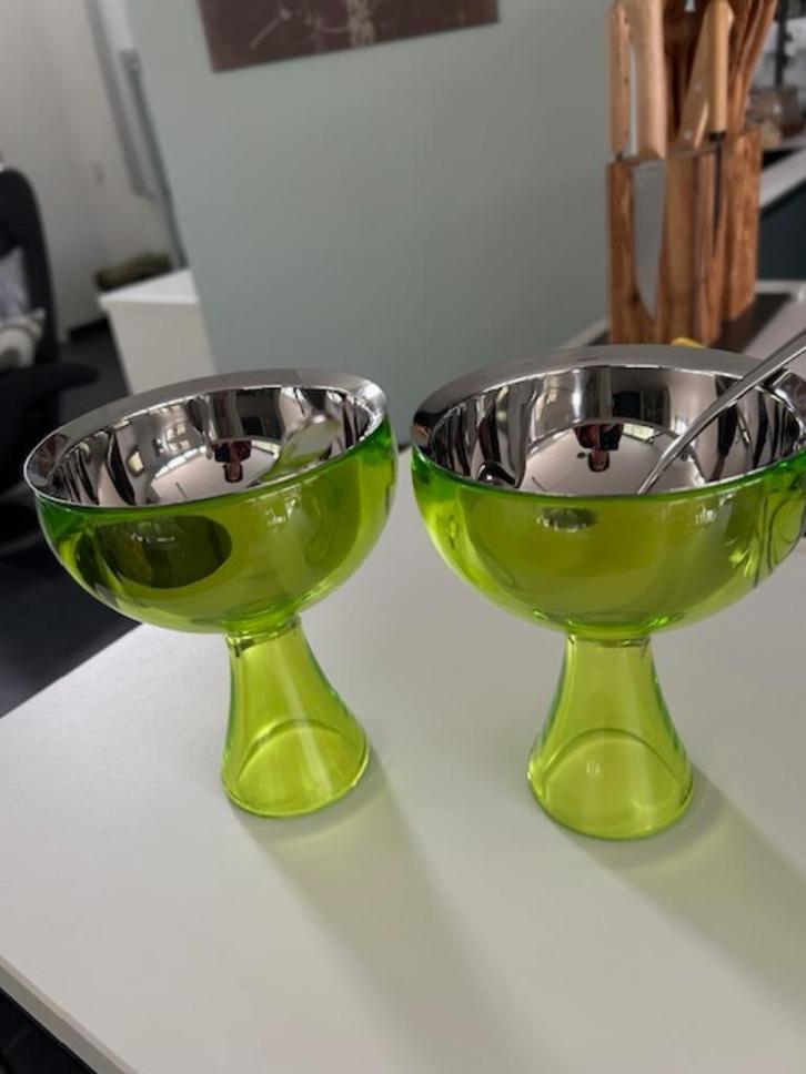 Alessi ijscoupes Big Love, Huis en Inrichting, Keuken | Servies, Zo goed als nieuw, Overige typen, Overige stijlen, Overige materialen