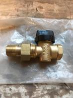 Gaskraan 1/2" dubbele wartel, Ophalen of Verzenden, Zo goed als nieuw, Koper, Kraan