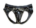 Heren g-string met open achterkant / slip zwarte leren gay, Kleding | Heren, Verzenden, Zwart, Slip