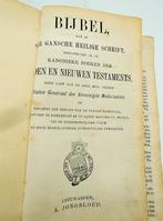 Bijbel met zilveren sloten, S.T. Reitsma, Sneek, ca. 1850, Antiek en Kunst, Antiek | Boeken en Bijbels, Verzenden, Bijbel