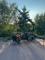 Mini tractor met hiab  kraan nieuw !! En een CAT 302, Zakelijke goederen, Agrarisch | Tractoren, Overige merken, Tot 2500, Nieuw