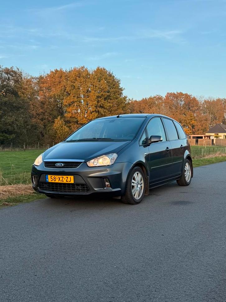 Ford C-Max 2.0 Ghia AUT 2007 | Leer Trekhaak Cruise PDC, Auto's, Ford, Particulier, C-Max, ABS, Airbags, Airconditioning, Bluetooth