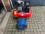 Compressor Shamal 230V 2PK 50 ltr met slang op haspel, Doe-het-zelf en Verbouw, Compressors, Ophalen, Gebruikt, 6 tot 10 bar, 25 tot 100 liter