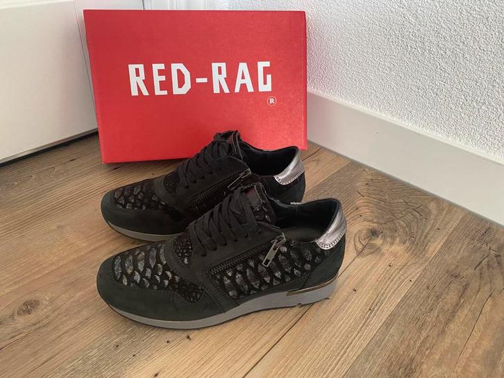 (NIEUW) Prachtige sneakers van RED RAG maat 37 ECHT LEER!, Kleding | Dames, Schoenen, Zo goed als nieuw, Sneakers of Gympen, Rood