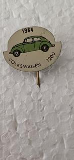 Volkswagen 1200 uit 1964 (kever, kevertje vintage), Verzamelen, Speldjes, Pins en Buttons, Ophalen of Verzenden, Gebruikt, Overige onderwerpen