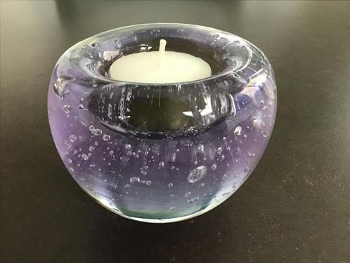 Glaskunst Waxinelichthouder, Antiek en Kunst, Antiek | Glas en Kristal, Ophalen of Verzenden
