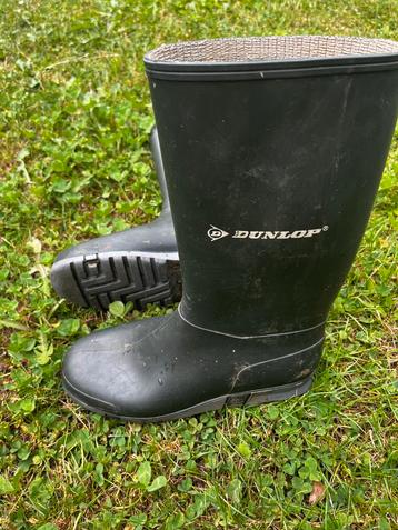 Regenlaarzen Dunlop maat 34 groen beschikbaar voor biedingen