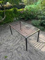 Ijzeren frame tafel onderstel, Tuin en Terras, Tuintafels, Ophalen, Gebruikt, Rechthoekig, Metaal