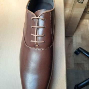 Herenschoenen bruin mt 41 Gala bruiloft trouw feest koopje   beschikbaar voor biedingen