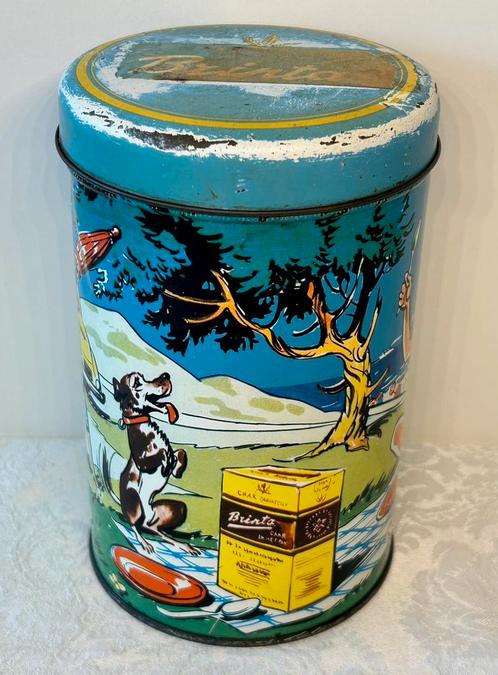 Vintage Brinta blik, Verzamelen, Blikken, Gebruikt, Overige, Ophalen of Verzenden