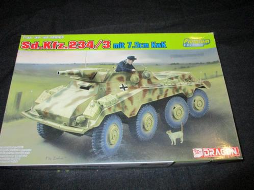 D-503,DRAGON 1-35,NO,6786,Sd.Kfz. 234/3 mit 7.5cm KwK '39-'4, Hobby en Vrije tijd, Modelbouw | Auto's en Voertuigen, Nieuw, Verzenden