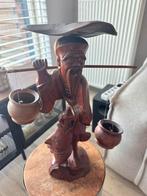 Chinese visserman houtsnijwerk, Antiek en Kunst, Ophalen