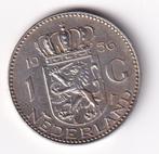 1 Gulden 1956 Zeer Netjes met Patina, 1 gulden, Koningin Juliana, Verzenden, Zilver