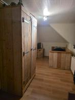 Complete Slaapkamer Set - Bed, Kast, Bureau & Nachtkastje, Huis en Inrichting, Ophalen, 150 tot 200 cm, Grenenhout, 150 tot 200 cm