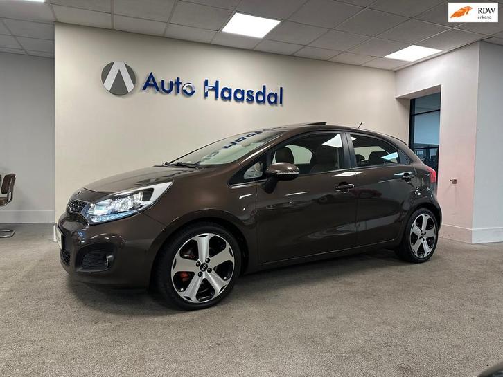 Kia RIO 1.4 CVVT Super Pack|109PK|PANO|17"|LEDER|LED|BLUETOO, Auto's, Kia, Particulier, Te koop, Rio, ABS, Airbags, Airconditioning