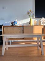 Houten IKEA bankje, Huis en Inrichting, Banken | Voetenbanken en Poefen, Ophalen, Minder dan 50 cm, Gebruikt, 100 tot 125 cm