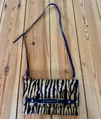 Karen Millen - Tas / Schoudertas / Zebraprint - Zwart Beige, Ophalen of Verzenden, Zo goed als nieuw, Zwart, Schoudertasje