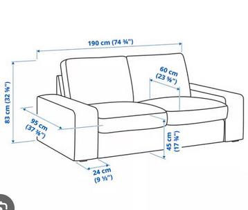 2 zits bank, moet vandaag weg. (ikea kivik) - afbeelding 2