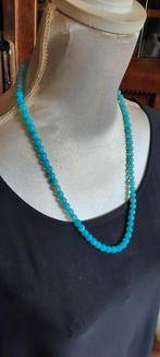 Antieke  ketting, blauwe maansteen., Ophalen of Verzenden, Zo goed als nieuw, Met edelsteen