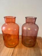 2 large glass vases, Huis en Inrichting, Woonaccessoires | Vazen, Ophalen, Zo goed als nieuw, Glas, Minder dan 50 cm