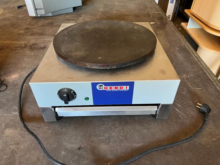 Hendi Crêpe bakplaat | Ø 400 mm | 3000 W | RVS |, Huis en Inrichting, Keuken | Keukenbenodigdheden, Gebruikt, Ophalen