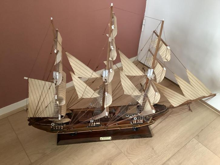 Antiek Fregat Model - Siglo XVIII, Antiek en Kunst, Antiek | Overige Antiek, Ophalen of Verzenden