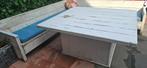 Steigerhouten hoekbank en tafel, Tuin en Terras, Overige Tuin en Terras, Ophalen, Gebruikt