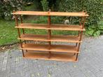 Retro stokkenkast vintage hout jaren 60 €245 boeken, Ophalen of Verzenden, Huis en Inrichting