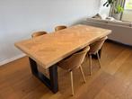 Mooie eikenhouten visgraat eettafel in goede staat, Huis en Inrichting, Tafels | Eettafels, Ophalen, 100 tot 150 cm, 200 cm of meer