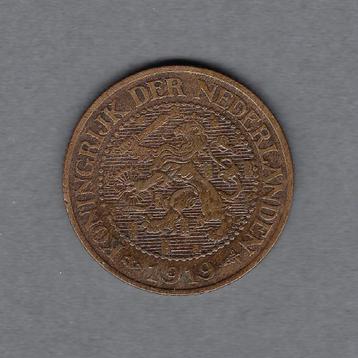 2 1/2 cent 1919 Wilhelmina beschikbaar voor biedingen