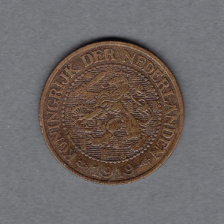 2 1/2 cent 1919 Wilhelmina, Postzegels en Munten, Munten | Nederland, Losse munt, Overige waardes, Koningin Wilhelmina, Ophalen of Verzenden