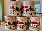 5.x Mason’s Christmas Village 1983: kerst mok, Huis en Inrichting, Keuken | Servies, Ophalen of Verzenden, Porselein, Overige stijlen