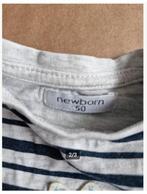 Gestreept Dino shirt Maat 50 hh, Newborn, Newborn, Onbekend, Ophalen of Verzenden