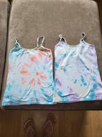 2 tie dye tops mt s, Maat 38/40 (M), Overige kleuren, Ophalen of Verzenden, Zonder mouw