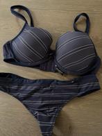 Marie Jo Setje - BH en String - Blauw gestreept, Ophalen of Verzenden, Blauw, Setje
