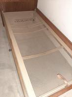 seniorenbed met auping matras, 90 cm, Gebruikt, Eenpersoons, Bruin