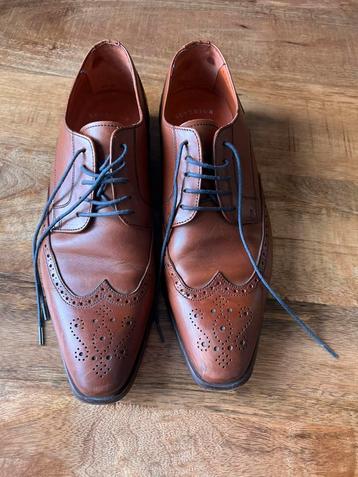 Van Lier puntschoenen maat 42 // bruine pakschoenen maat 42 beschikbaar voor biedingen
