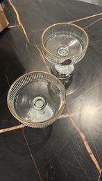 Nieuw wijnglazen of dessior glazen met gouden rand, Antiek en Kunst, Ophalen of Verzenden