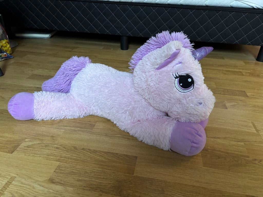 Eenhoorn pluche knuffel 70 cm, Kinderen en Baby's, Speelgoed | Knuffels en Pluche, Ophalen of Verzenden, Zo goed als nieuw, Overige typen