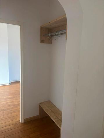 Kapstop en bankje 89,5 cm breed steigerhout metaal beschikbaar voor biedingen