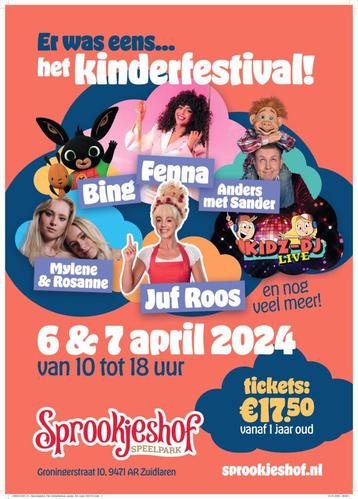 Kinderfestival sprookjeshof 3 of 4 kaarten gezocht 