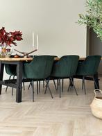 6x groene eetkamerstoelen €65 p/s /green dining room chairs, Huis en Inrichting, Stoelen, Ophalen, Warm, neutraal en hotel chic.